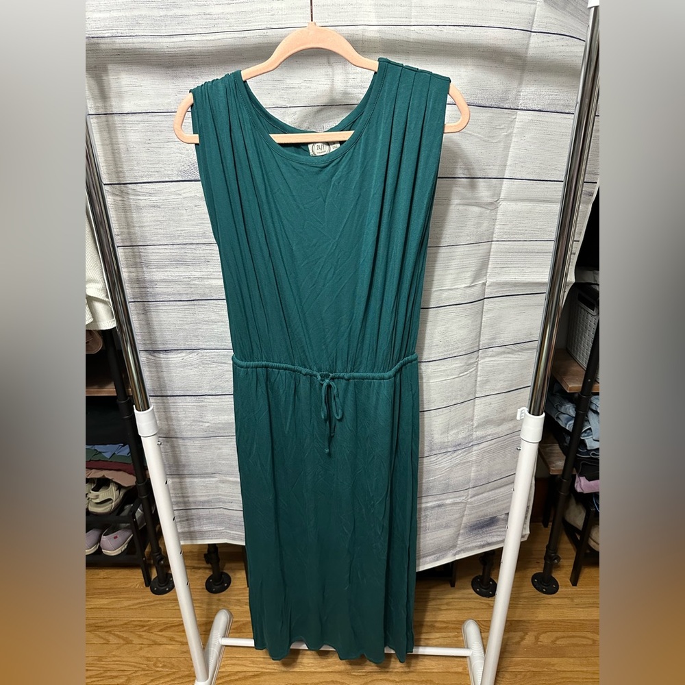 Maurices Teal Green Sleeveless Maxi Dress Medium